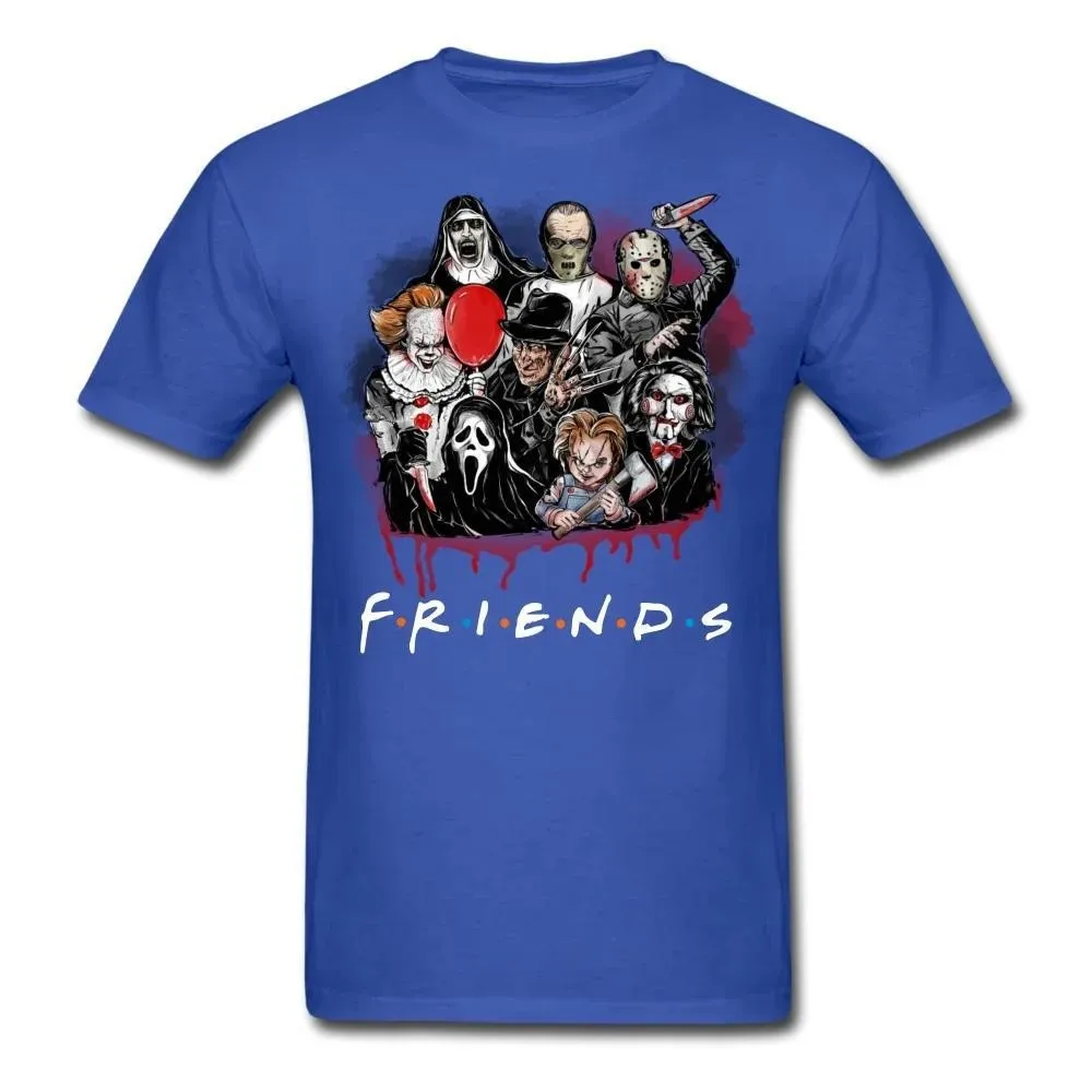 الرعب فراي شخصيات الفيلم المخيف لوهوين هدية تي شيرت الشارع Sle جولة Ne ort Sve قميص مطبوع للنساء #2