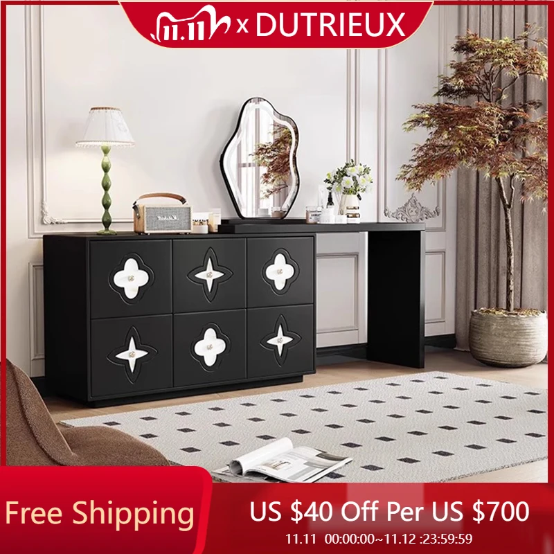 

Closets Women Dressing Table Bedroom Storage Drawers Makeup Vanity Table Living Room Bedside Mesa De Maquillaje Trendy Furniture