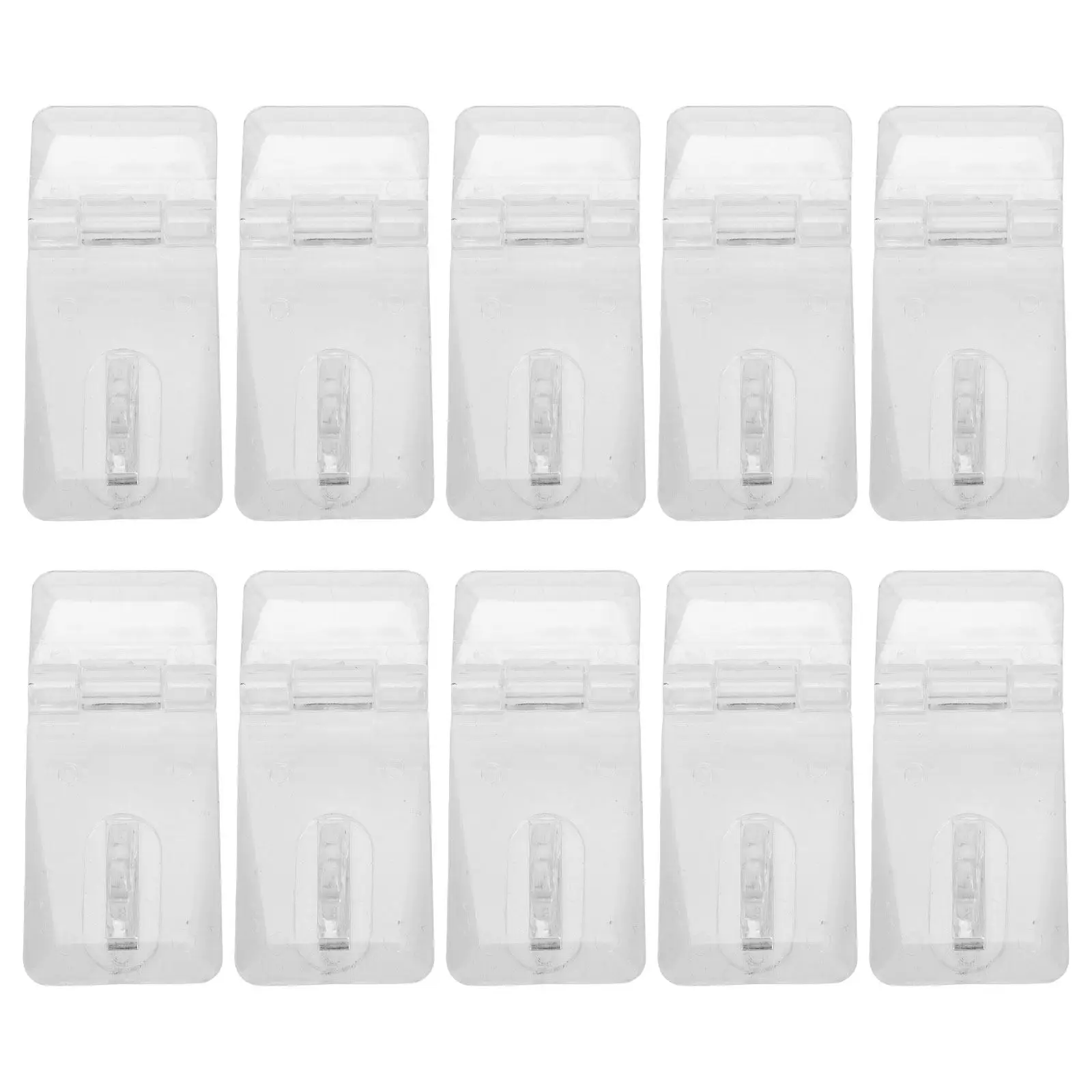 20Sets Acrylic Lock Hasp Transparent Hinge Hasp Easy Install Corrosion Resistant Smooth Surface for Suitcase Latch Balcony Door