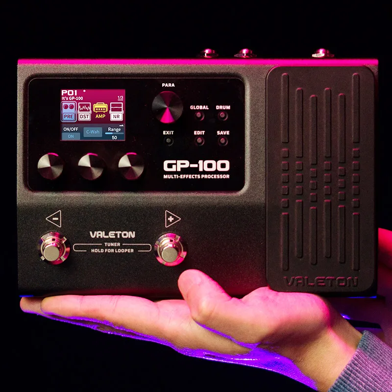 VALETON GP-100 Electric Guitar Comprehensive Effects Acoustic Guitar Bass Drum Machine Rhythm Phrase Loop IR