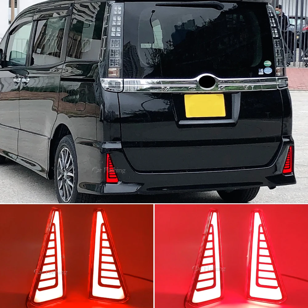 

for Dancing Brake light For Toyota NOAH VOXY 80 Series Car LED Rear Fog Lamp Bumper Light Aut