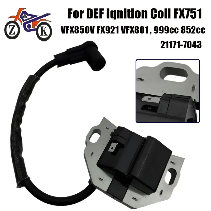 

1PCS lgnition Coil For Kawasaki FX751 FX801V FX850V FX921V FXT00V 999cc 852cc Replacement 21171-7043 For Delphi lgnition Coil