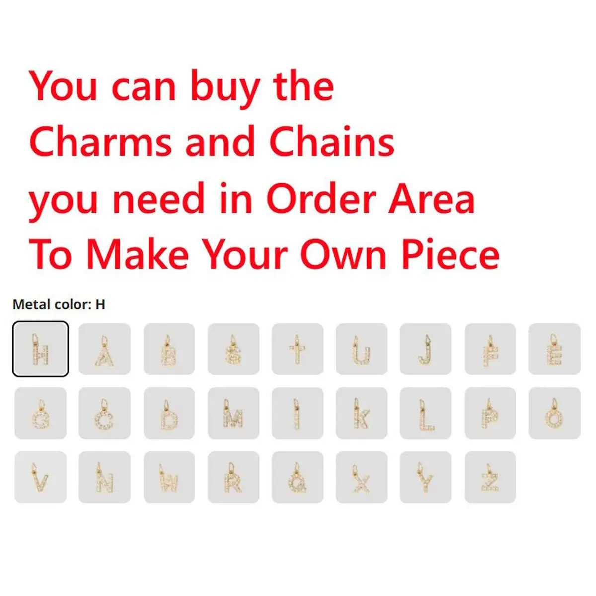 Hot cross-border 12 birthstones and 12 Constellations pendant accessories DIY universal chain combination, fashion DIY gifts