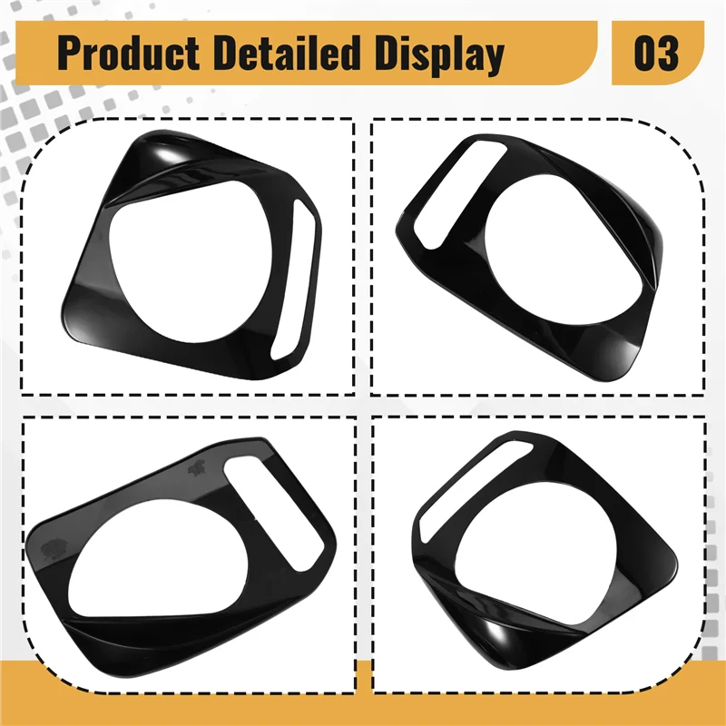 QB-Car العلوي غطاء المصباح العلوي حامي الإطار الكسوة ملصق اكسسوارات السيارات التصميم لسوزوكي جيمي 2007-2017