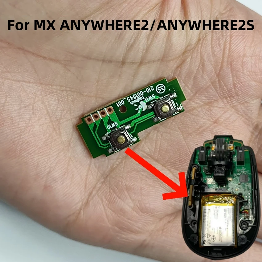 Voor MX ANYWHERE2/ANYWHERE2S Muis Zijknop Printplaat Muis Accessoires Reparatie Onderdelen Zijsleutel Printplaat