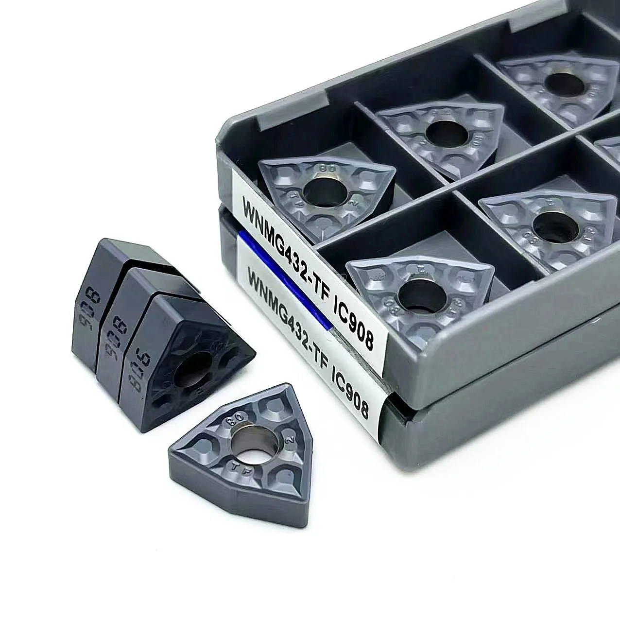 WNMG080408 TF IC907 IC908 WNMG080404 TF IC907 IC908คาร์ไบด์แทรกเครื่องมือกลึงภายนอกแทรกแทรก WNMG080404 WNMG080408