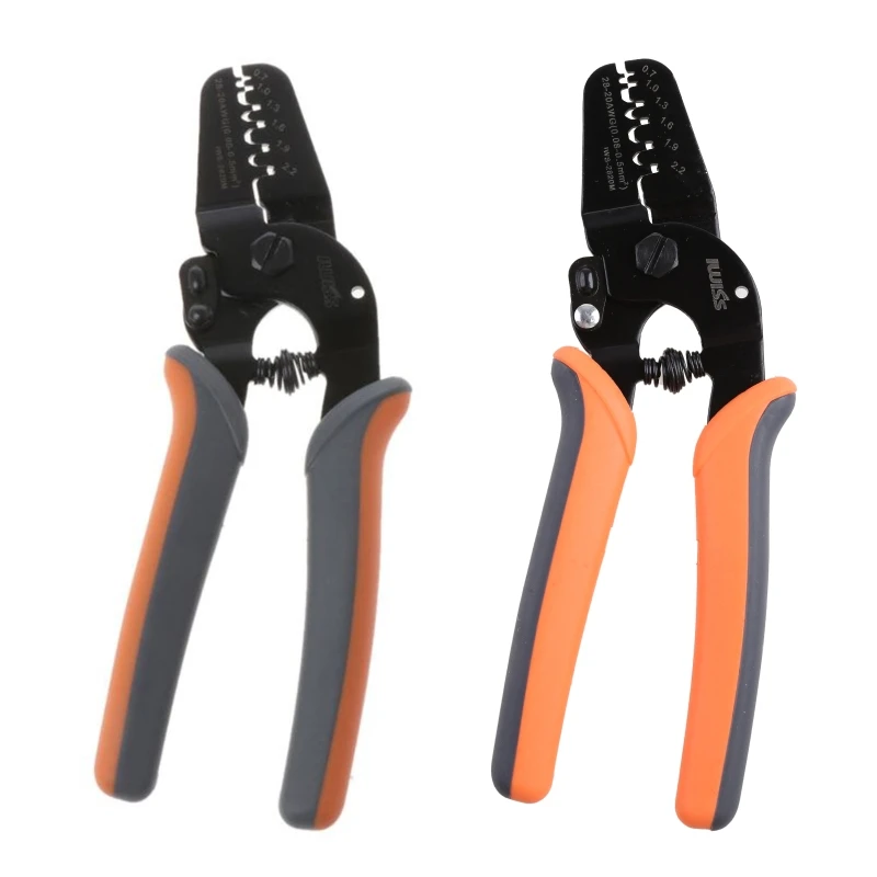 Crimper Tool Crimping Pliers AWG28-20 Suitable for AWG28-20 Molex Barrel Connectors Plug Clamp Tools