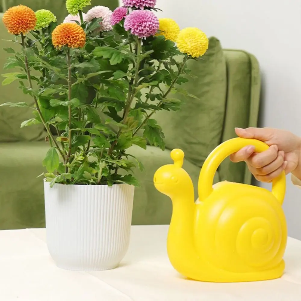 Portable Plastic Watering Can Snail Shape Gardening Supplies Plants Sprinkler Watering Equipment Plant Watering Pot for Children