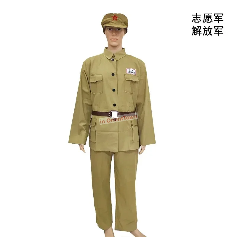 Chinese Military Uniforms Workers Peasants Red Army Clothing Old Times 1920s  - 1970s Exhibition Performance Military Clothes