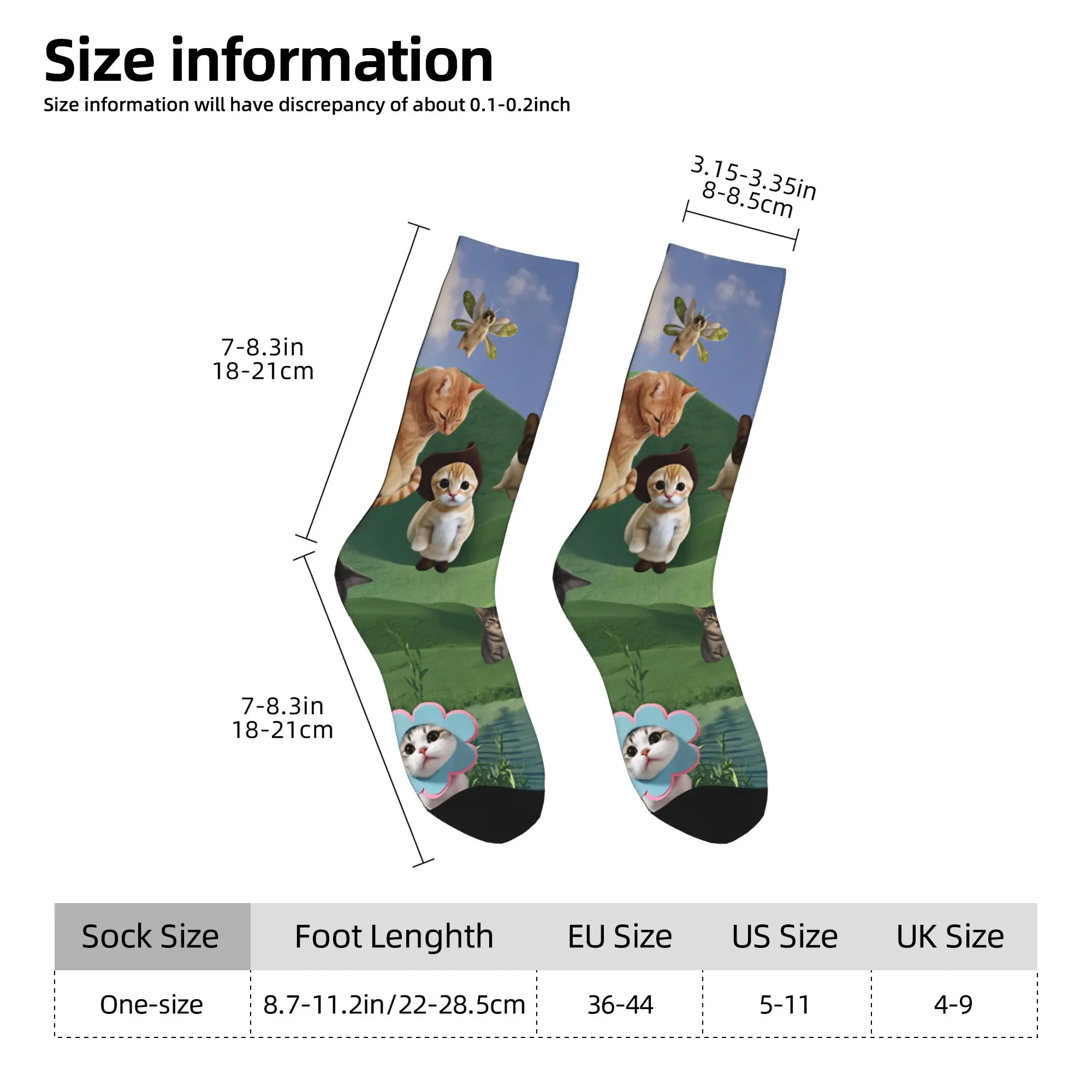 Internet Famous Meowl Cat Owl Meme Socks  Gothic Stockings Couple Warm Soft Climbing Socks Autumn Design Anti Skid Socks view 5