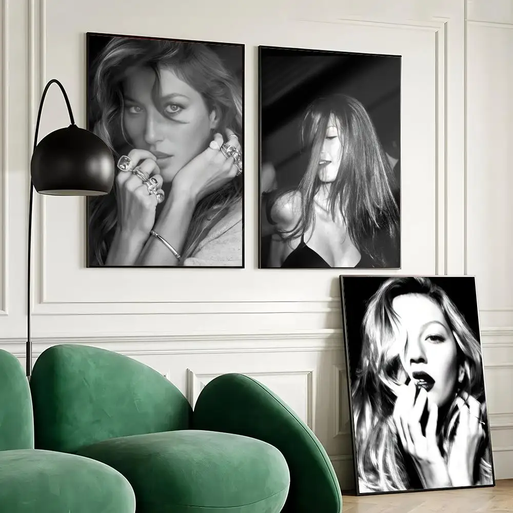 Gisele B-BUndchen ACTOR Poster Waterproof Wall Art Sticker for Home Bar Decoration, Self-Adhesive Room Wall Decor Mural