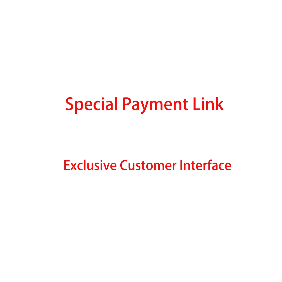 Special Customized Products VIP Link