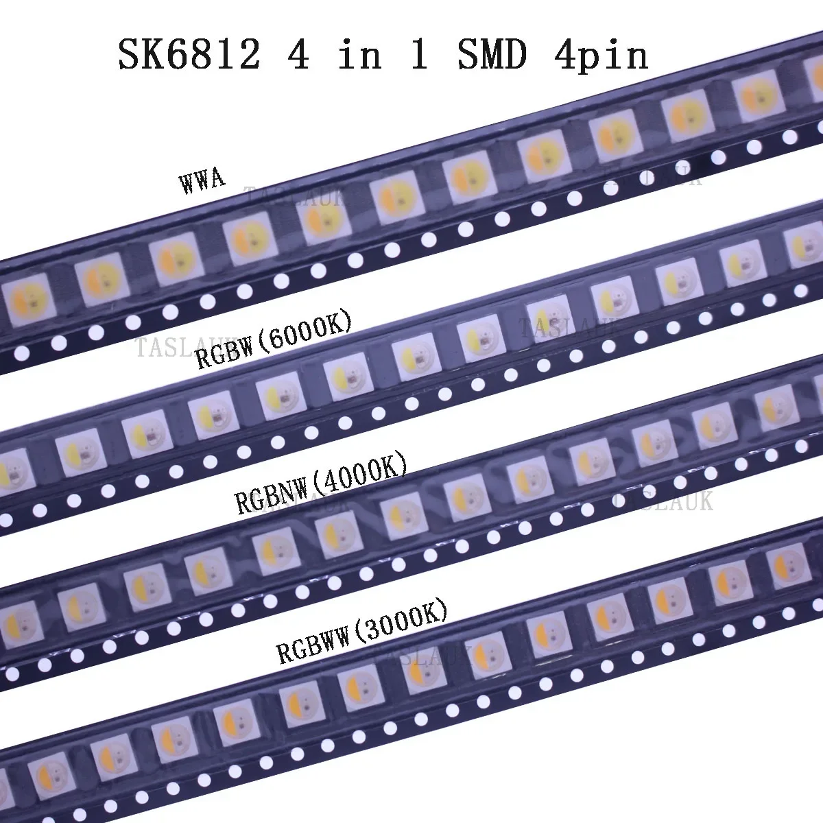 100-1000PCS WS2812B 5050 3535 RGB RGBW RGBNW RGBWW WWA 4000 2IN1 4IN1 LED Chip SK6812 Individually Addressable Pixels Chip DC5V