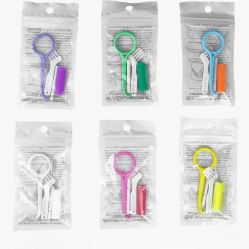 

50Sets Multi-flavored Dental Invisible Braces Extractor Orthodontic Remove Aligner Dentist Orthodontic Hook Chewies Oral Care