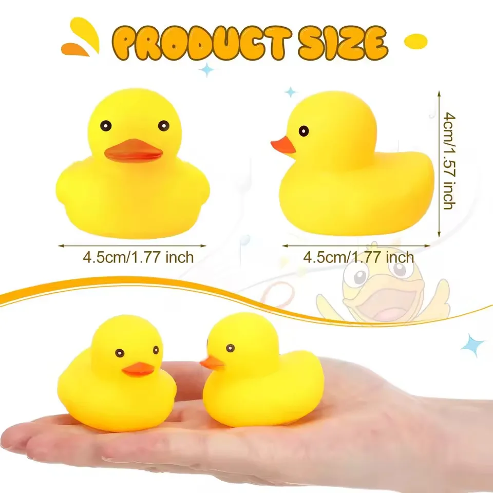 Rubber Duck Toy, Squeaky Swimming Duck, Floating Duck Birthday Gift, Classroom Prize, Car Home Decor, Gift ·Suitable for Ages 3+