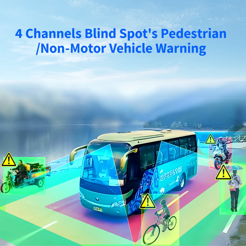 CareDrive MR920-360B móvil DVR camión autobús 360 grados AVM vista monitoreo cámaras HD Monitor Bsd sistema de monitoreo de conducción de seguridad