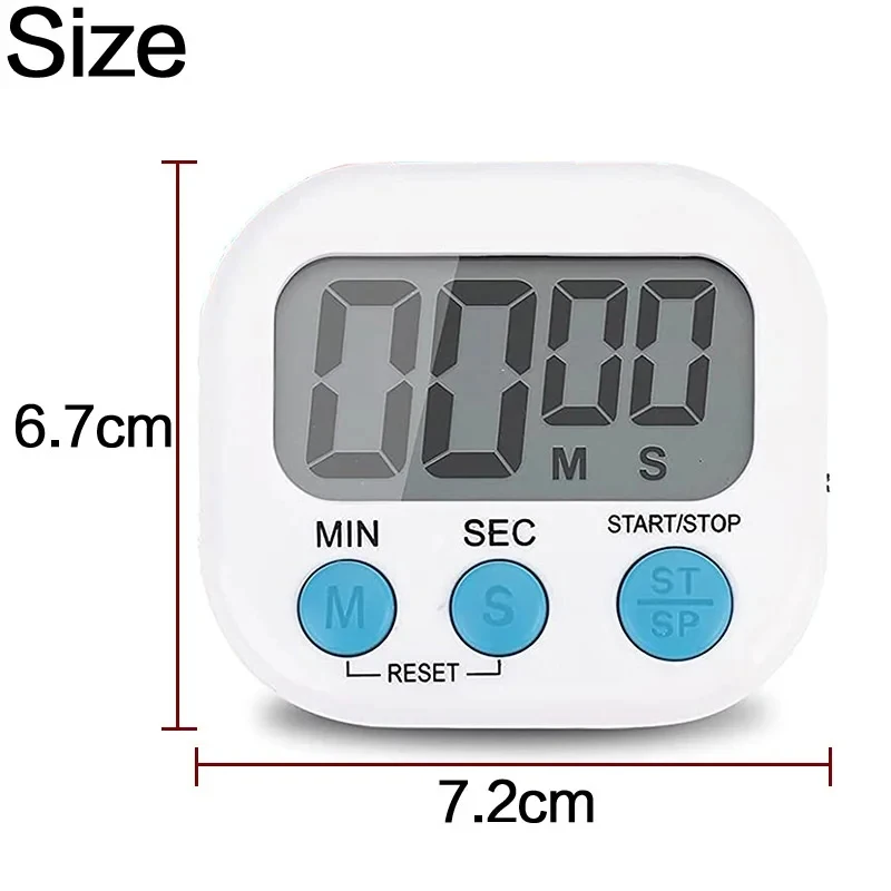 1PC LCD Digital Kitchen Timer Magnetic Cooking Large Count Down Up Clear Loud Alarm Stonego Home Kitchen Accessories image 6