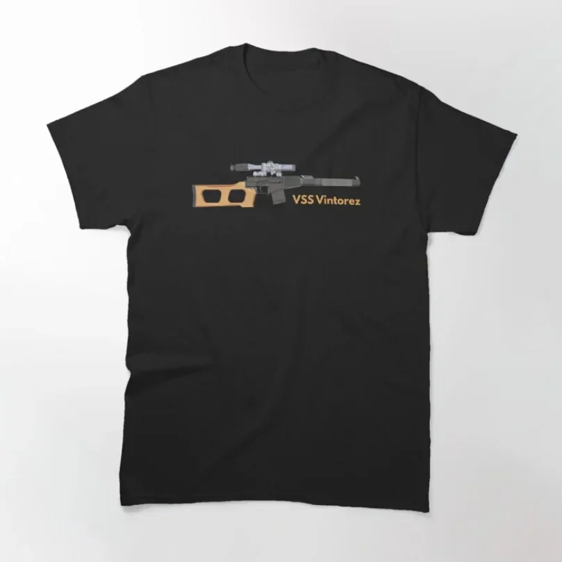 VSS Vintorez Soviet Special Sniper Rifle T-Shirt New 100% Cotton O-Neck Summer Short Sleeve Casual Mens T-shirt Size S-3XL