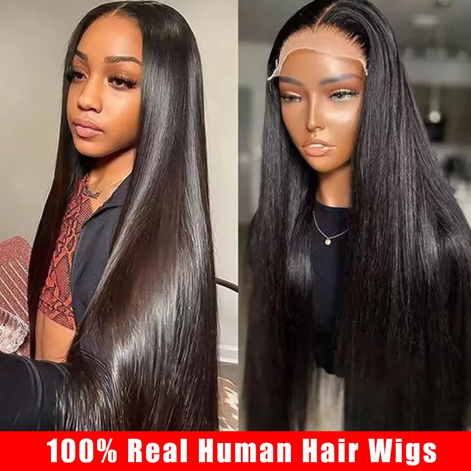 

Прямые парики из натуральных человеческих волос 44-46 дюймов, плотность 250%, с кружевной передней частью 13x4, 13x6, для бразильских женщин