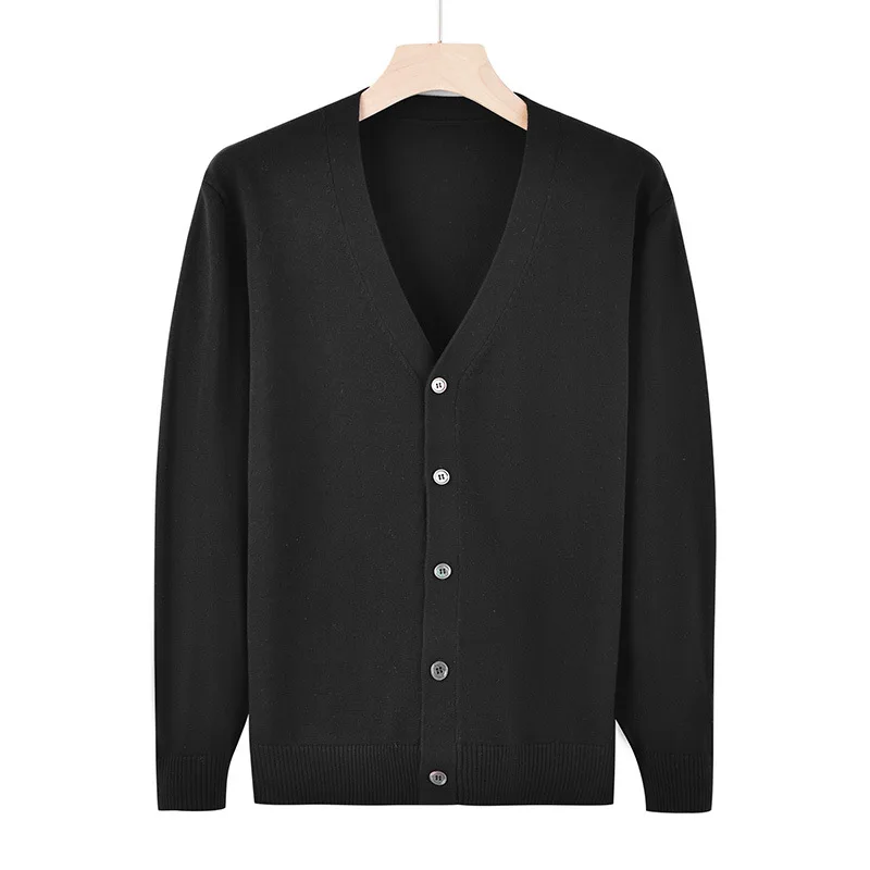 سترة رجالية ربيعية النسخة الكورية الجديدة سترة محبوكة فضفاضة وأنيقة سترة كبيرة متعددة الاستخدامات رقيقة