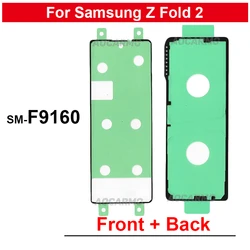 For Samsung Galaxy Z Fold 2 Fold2 F916 F9160 LCD Front Sticker And Back Cover Adhesive Tape Glue