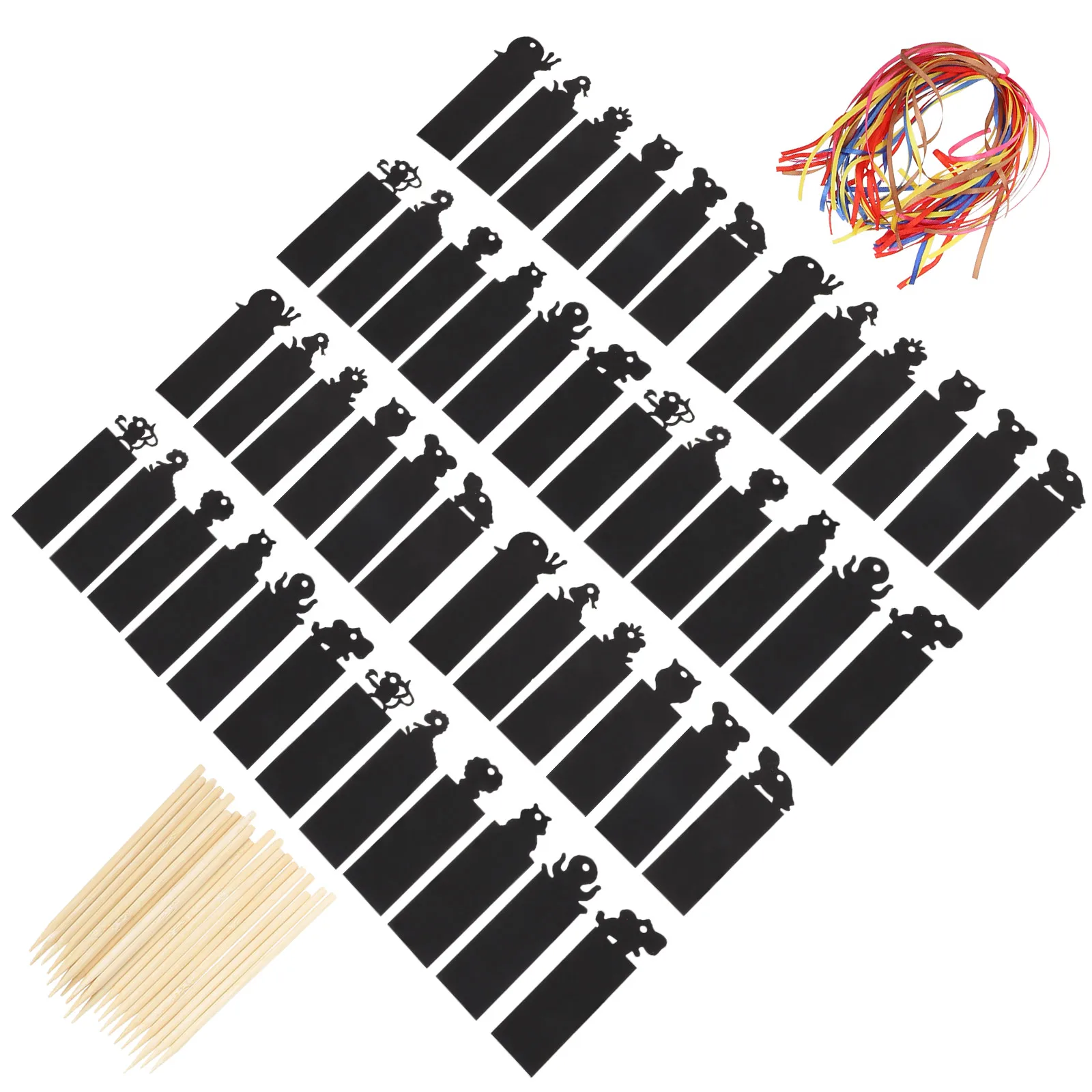 

1 set Animal Bookmark Scratching Cards Kit Funny Crafts for Kids DIY Paper Card Handmade Bookmarks Children Scratch