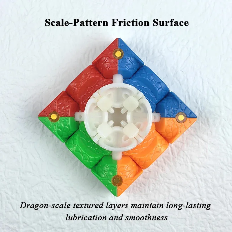 Versión antigua X3 juguetes educativos magnéticos profesionales sin pegatinas Speedcube estructura de tornillo clásica 3x3 cubo mágico rompecabezas regalo