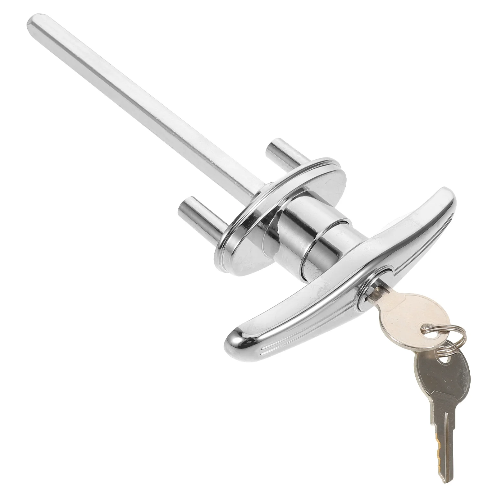 

1 Set Zinc Alloy T-Handle With Keys Universal Locking Handle Replacement For Residential Commercial Use Ergonomic Design Durable