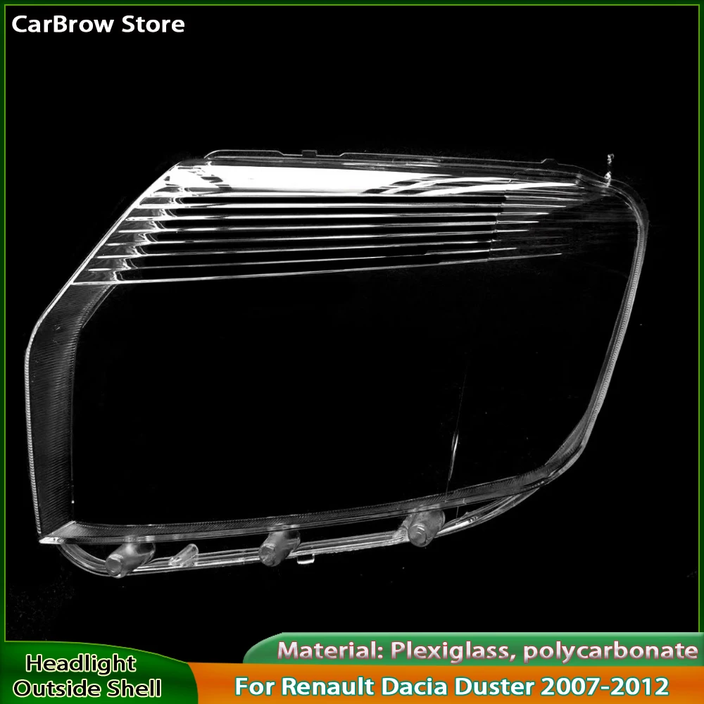 

Headlight Shell Plexiglass For Renault Dacia Duster 2007 2008 2009 2010 2011 2012 Headlamp Cover Lens Transparent Lampshade