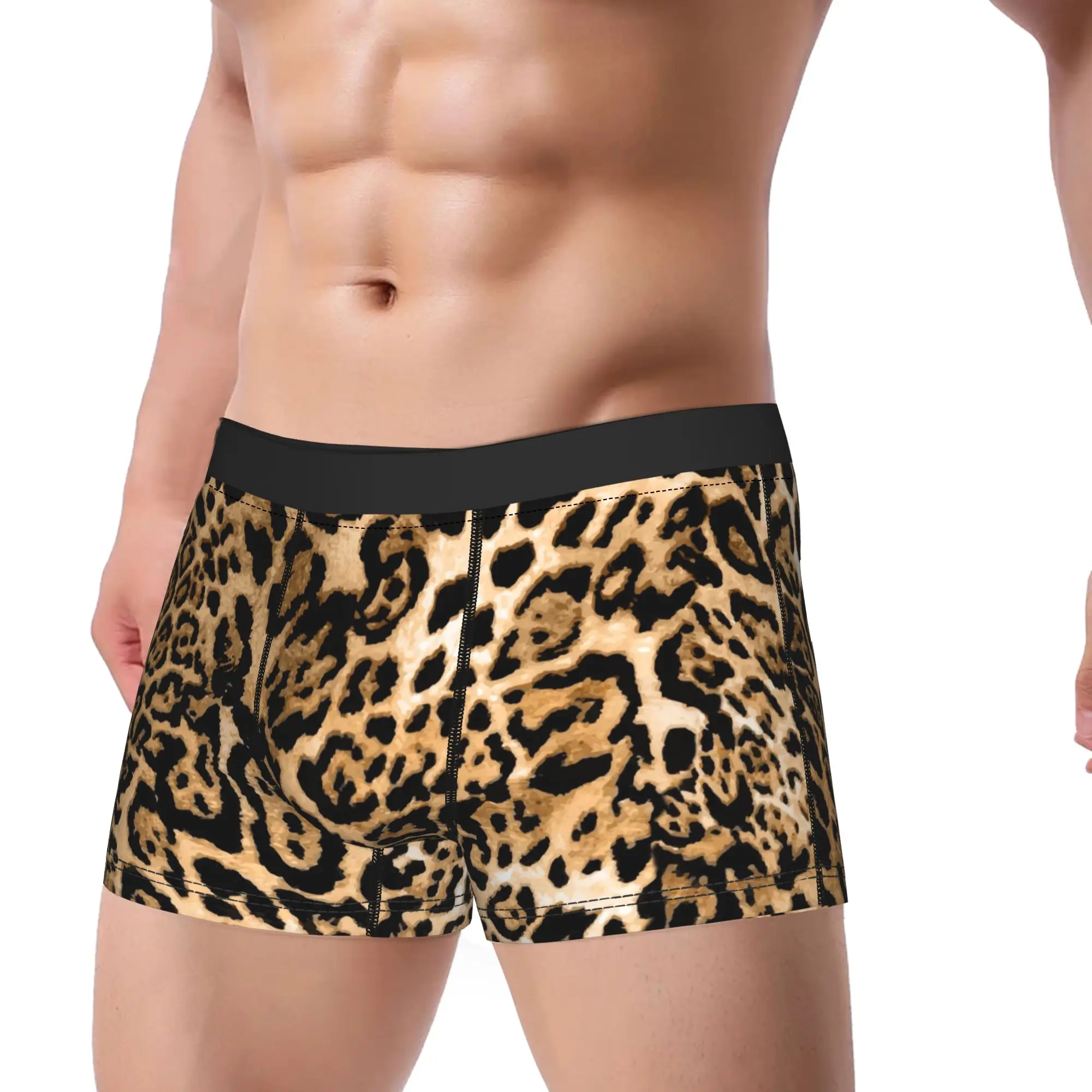 Leopard  Merch Boxers Briefs Humorous Underwear  Boxer Pants Gag Gifts For Man