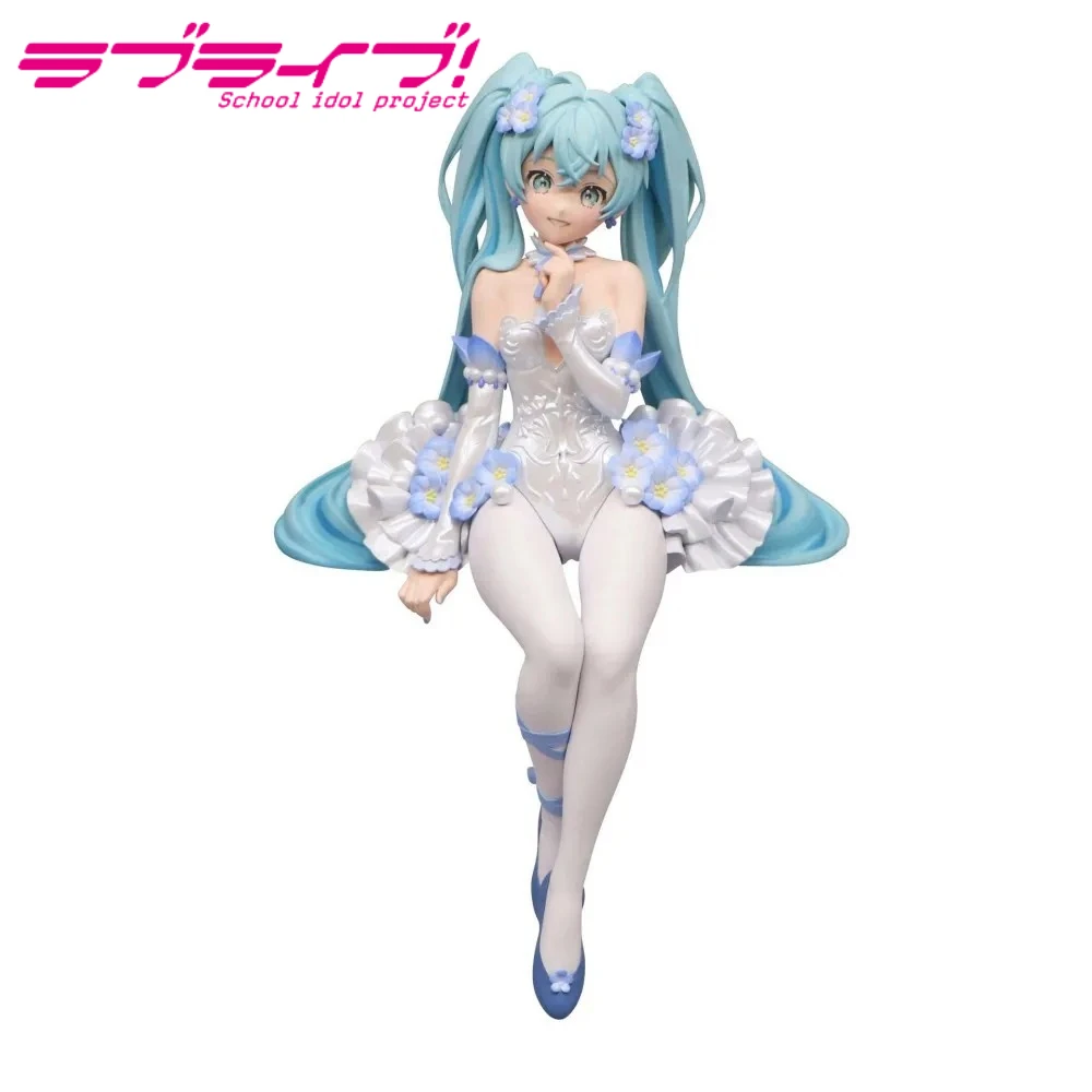 Hot Sale Hatsune Miku Q Version Love Sailor Figure Sailor Suit Blue Element Anime Peripheral PVC Model Toy Gift