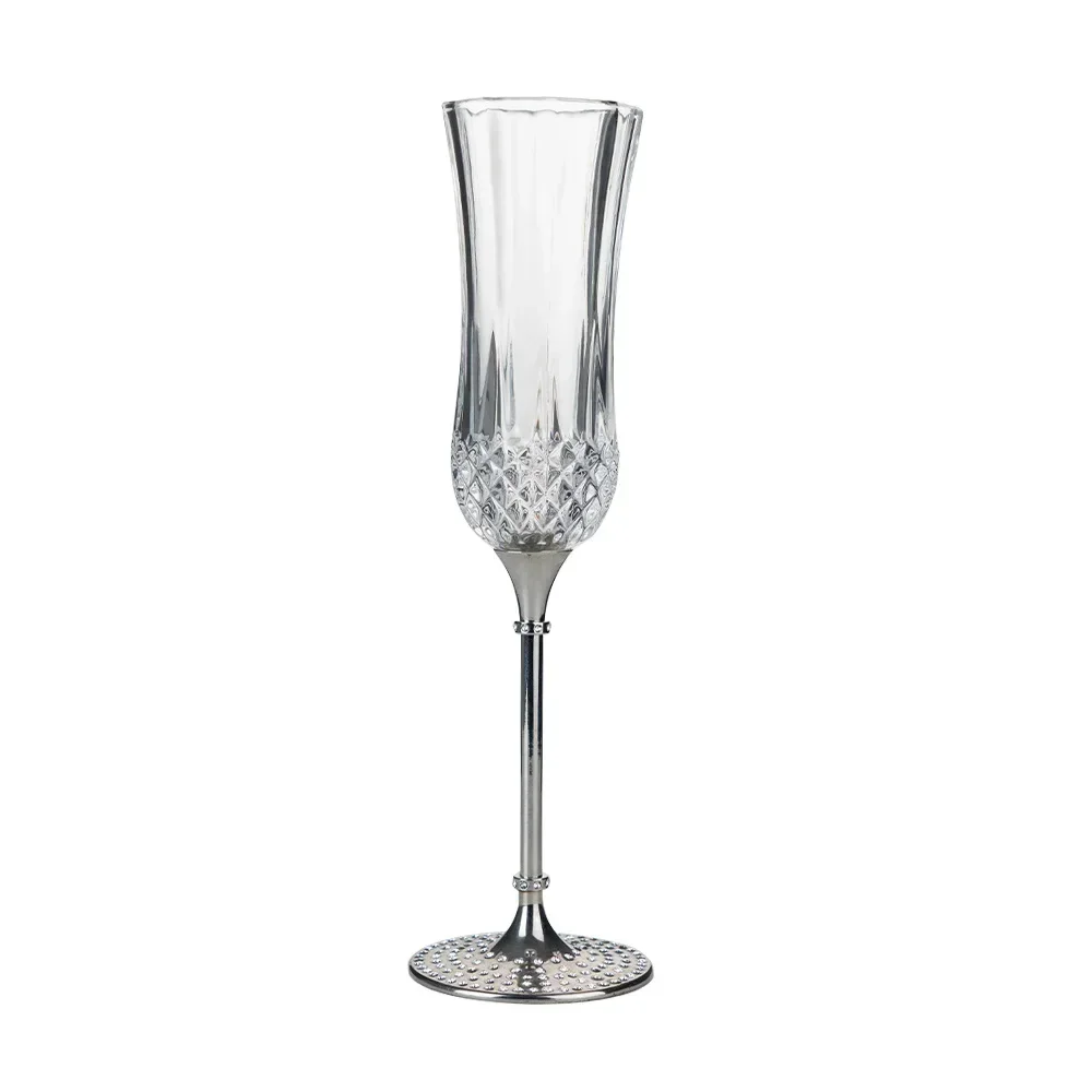 2pcs Champagne Flutes Creative Goblet Decor Drink Wine Cup Glass Mug Transparent Glasses Bride Toasting Couple Wedding Gift