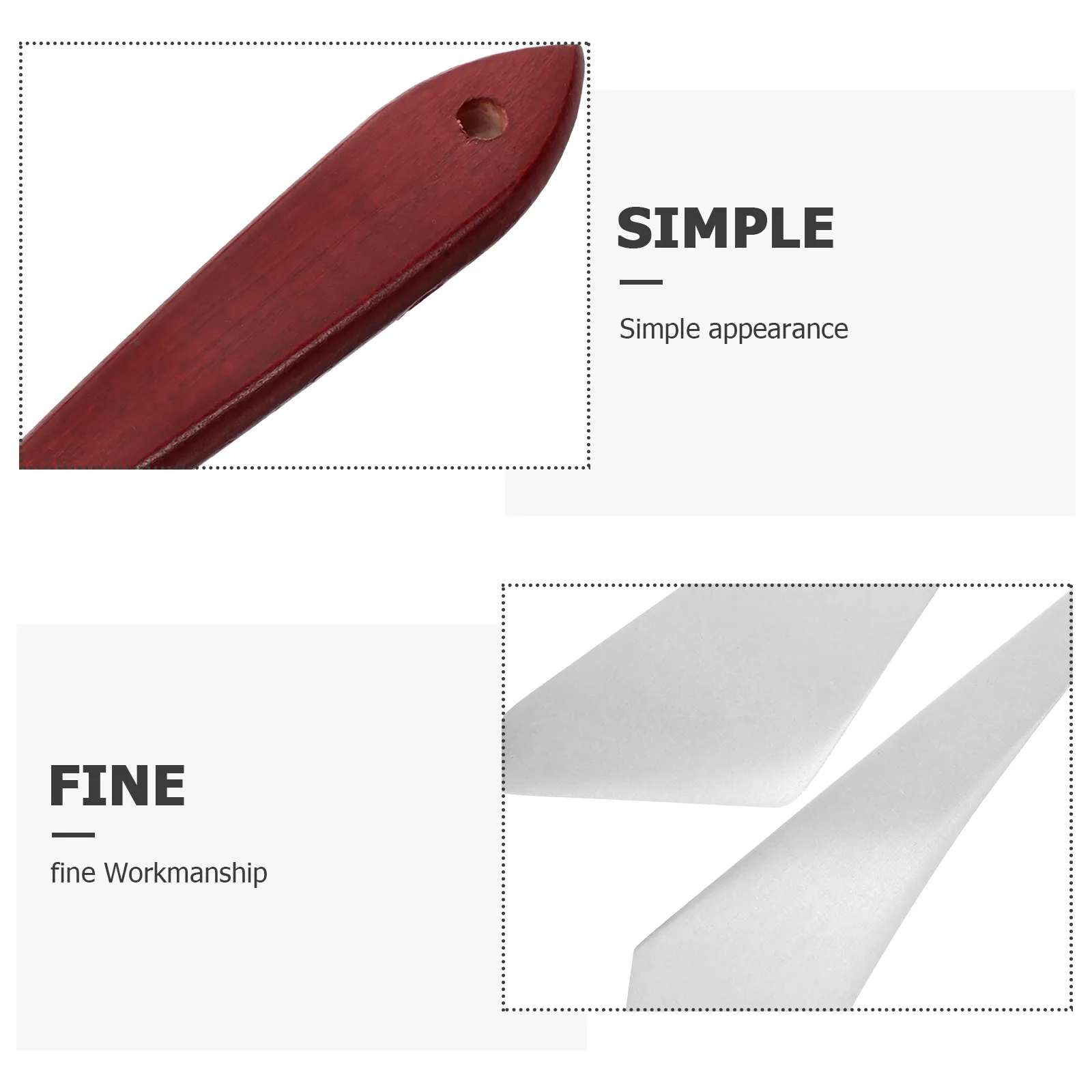 

6Pcs Oil Painting Scrapers Metal Spatulas Wooden Handles Artist Paint Mixing Tool Set for Canvas Acrylic Watercolor Pigment