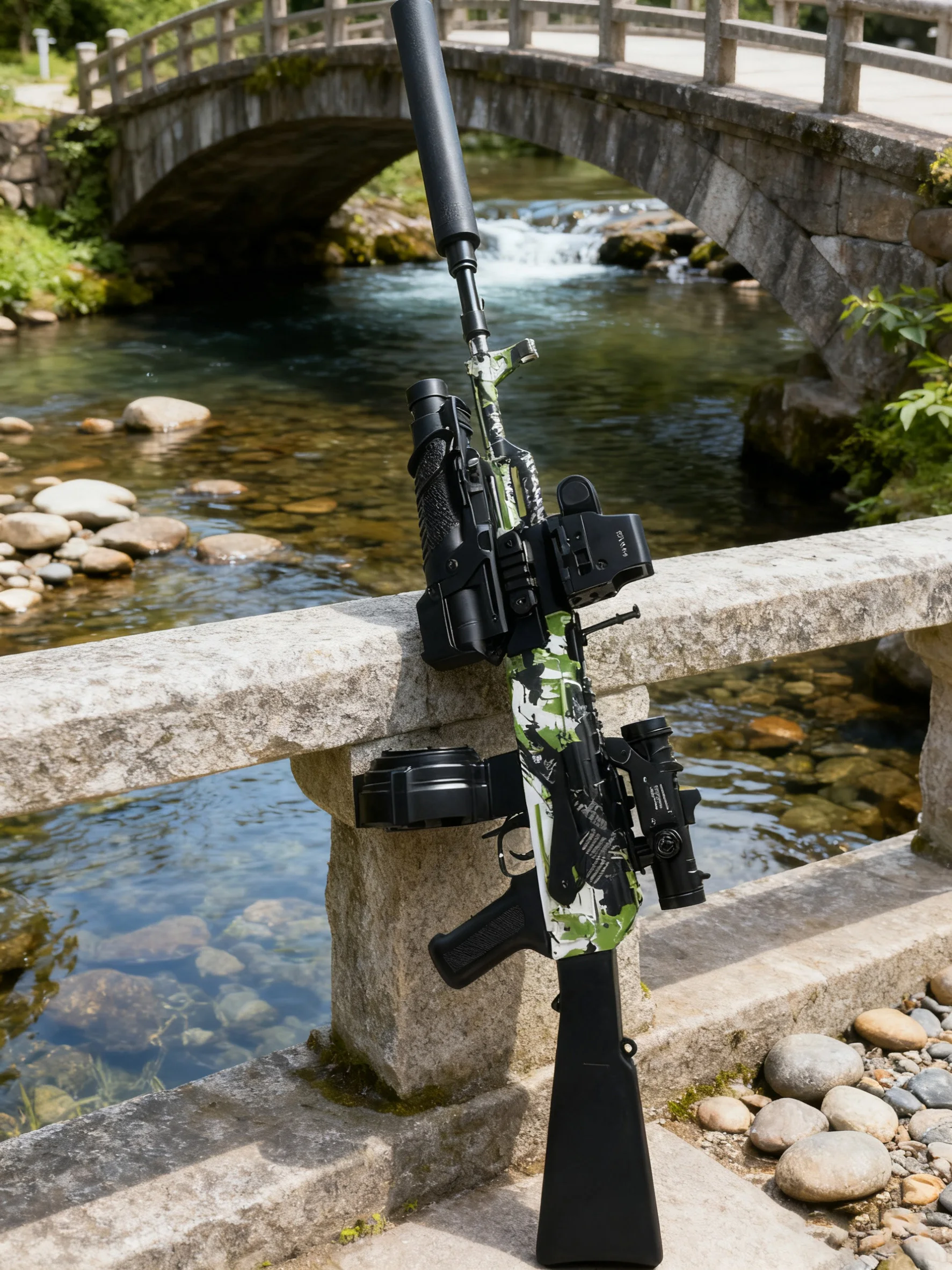 بندقية قناص جل AK47 - نطاق فائق 32 مترًا، مسدس كرة جل كهربائي تلقائي كامل للبالغين، ألعاب الرماية في الهواء الطلق
