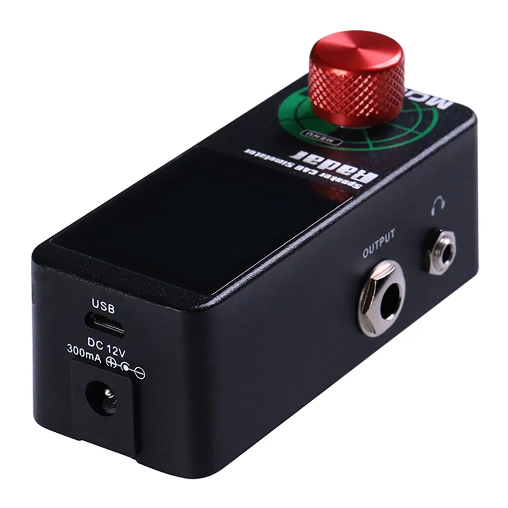 MOOER Radar Guitar Pedal with 11 Mic Models 30 Speaker Cab Simulations 36 User Presets IR Support Customizable EQ for Stage Use