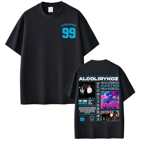 Rapper Alcolirykoz Aranjuez Album Tour Cover T Shirts Men Women Fashion Vintage Short Sleeve T-shirts Summer Tops O-Neck T Shirt