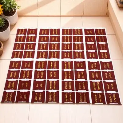 مجموعة واحدة من ملصقات علامات تبويب الكتاب المقدس المميزة لدراسة كتاب الكتاب المقدس وإكسسوارات النساء ومستلزمات الملصقات والفواصل #6