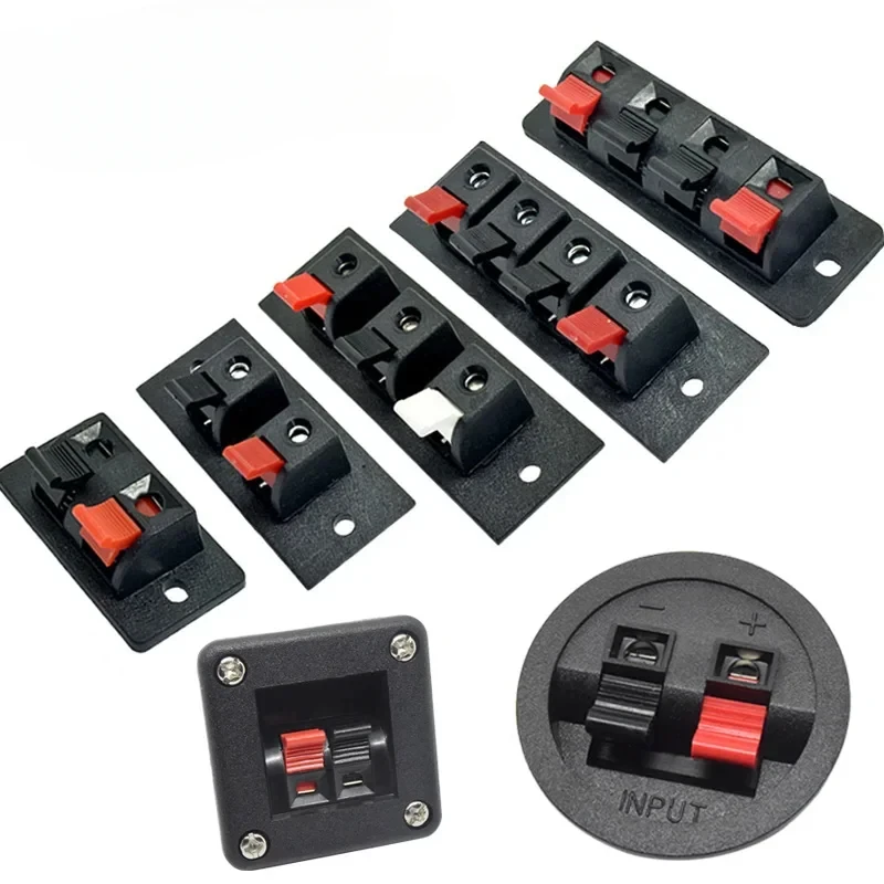 

1 шт., 2 положения, 4 полюса, 3-позиционный разъем, разъем, разъем с пружинной нагрузкой, разъем для аудиодинамика, зажим для макетной платы