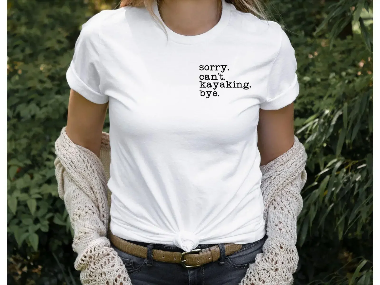 Kayaking Pocket T Shirt Women And Men Sports Lover Minimalist Sorry Cant Bye Kayaker Life Sport