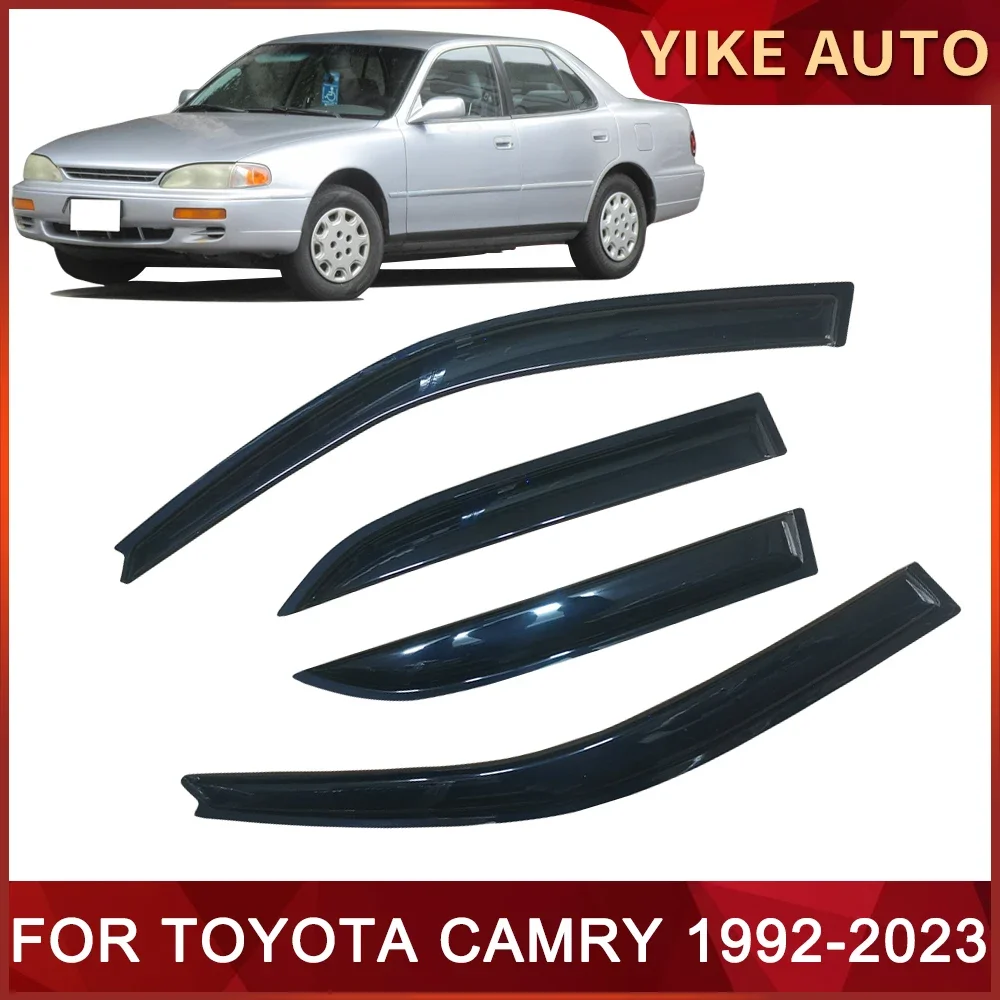 Window Visor for TOYOTA CAMRY 1992-2023 Weathershied Door Visor Wind Sun Rain Guards Side Window Wind Deflectors Auto Parts