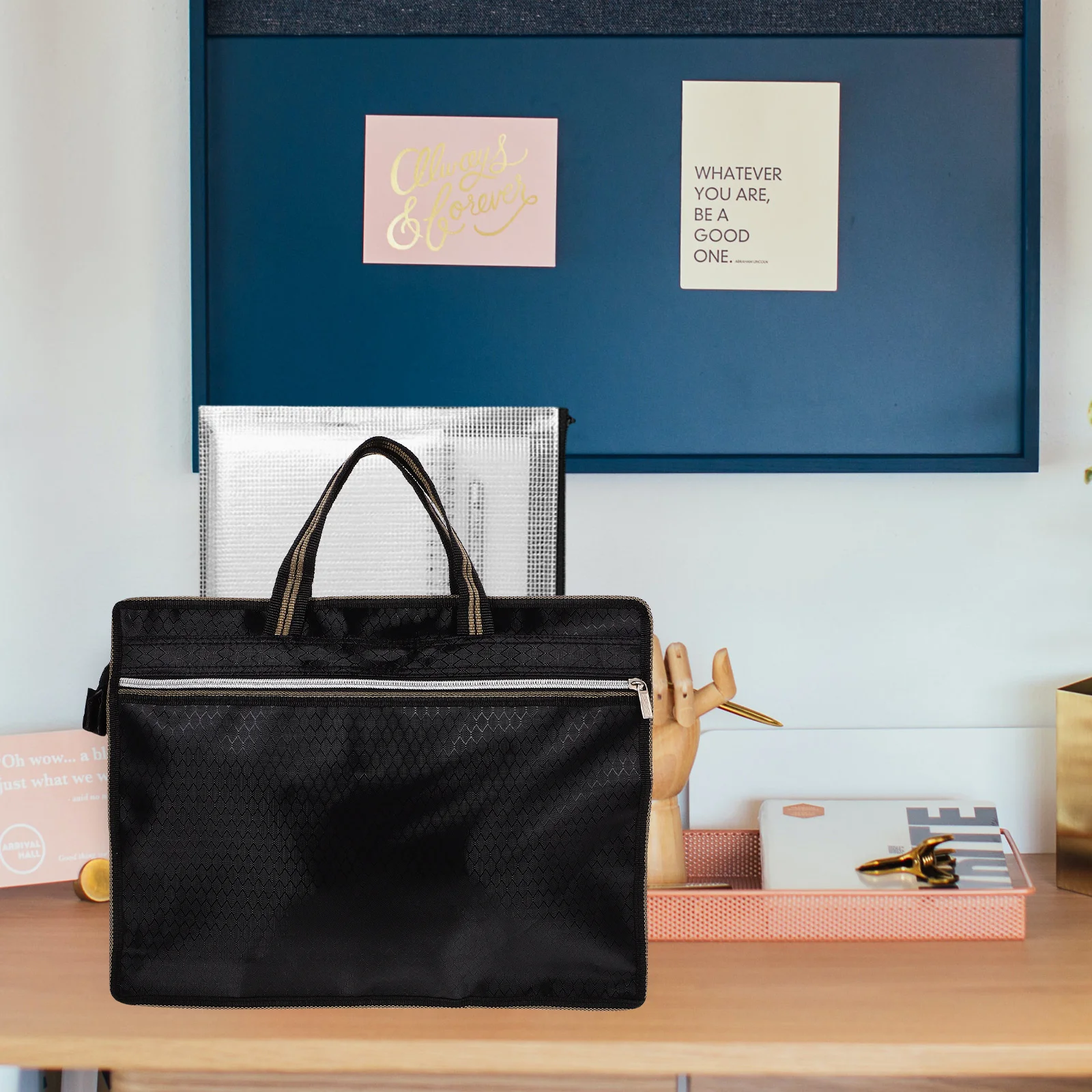 

Сумка для файлов из ткани Оксфорд, портативная сумка для документов на молнии для офиса, школы, органайзер для хранения, сверхпрочная папка для файлов