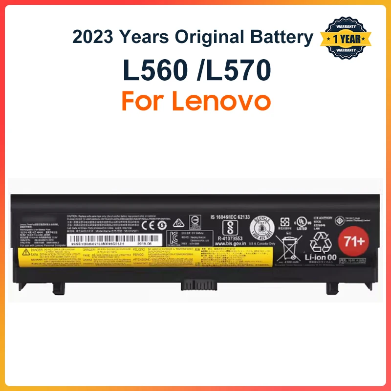 Laptop Battery For Lenovo Thinkpad L560 L570 SB10H45073 SB10H45074 SB10H45071 00NY488 00NY489 00NY486 10.8V 48WH