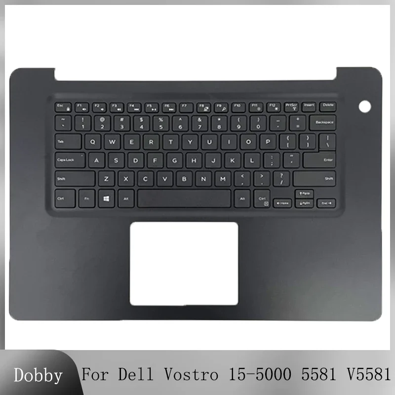 

New For Dell Vostro 15 5581 V5581 Laptop Upper Palmrest Case With English Backlight Keyboard Replacement Shell Top Cover 0K8CNV