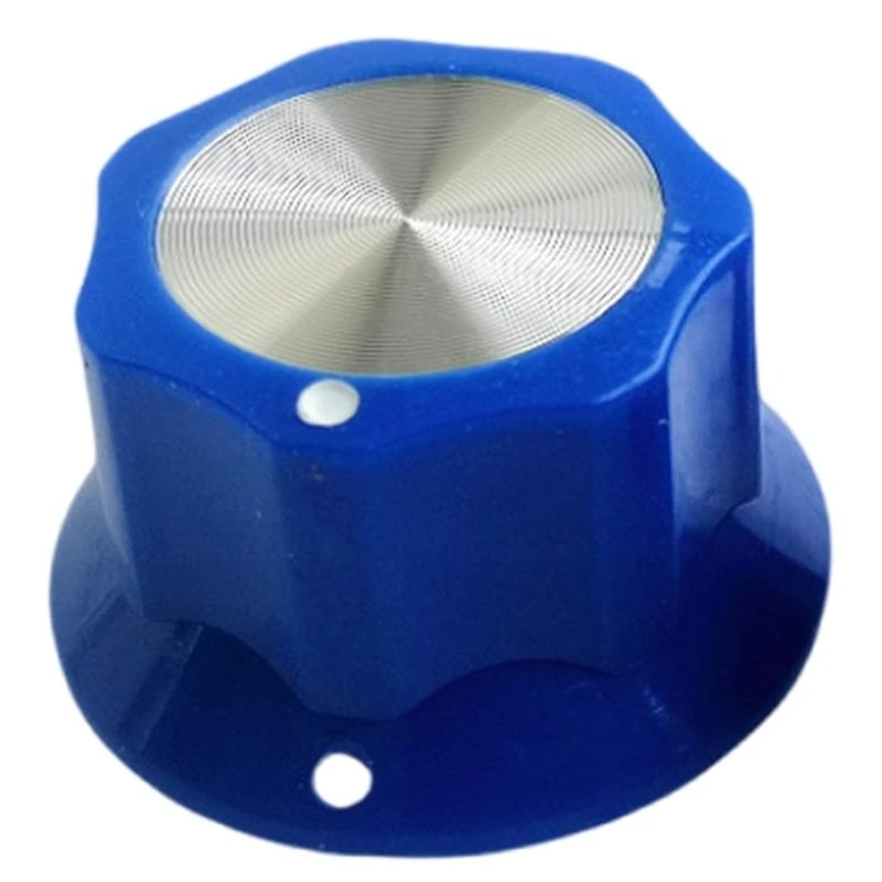 

652F Guitar Pedal Knob with Secure Screws, 25x14.5mm 6.4mm 1/4inch Hole Diameter Multi Color Guitar Pedal Knobs