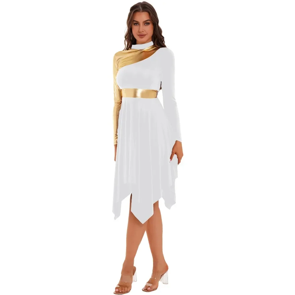 

Long Sleeve Dress Dance Dress Liturgical Tunic Church Worship Choir Performance Clothes