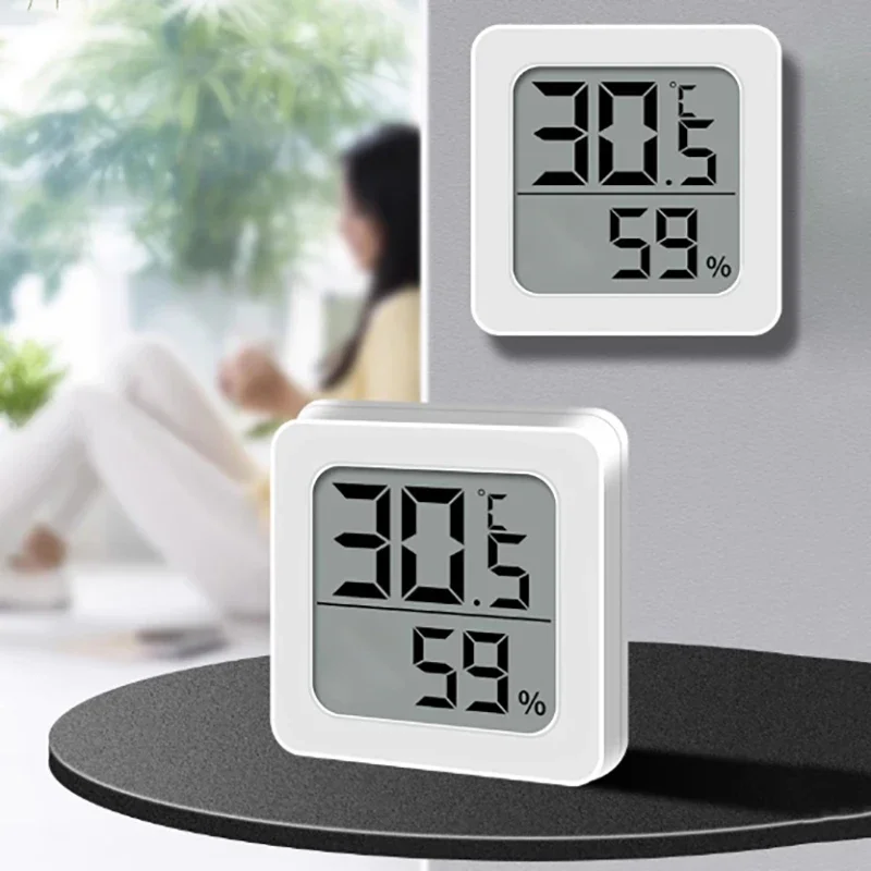 Multifunction ElectronicTemperature Large LCD Screen Humidity Table Clock Automatic Monitoring Desk Clock