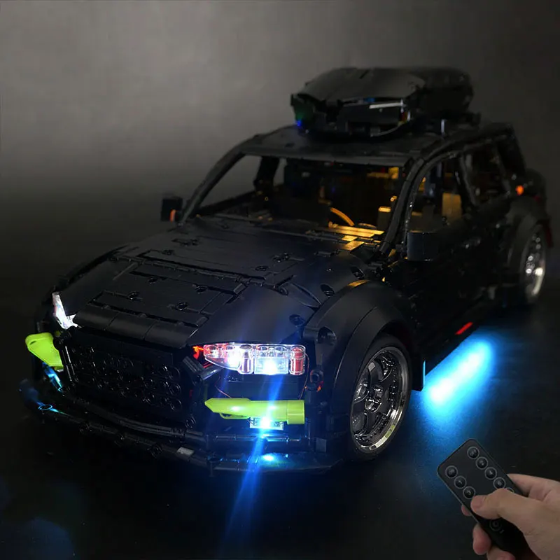 Kit de luz led para lego preto rs6 avant super carro de corrida t5023 lâmpada presente (não inclui blocos de construção kits de tijolos conjuntos modelo)