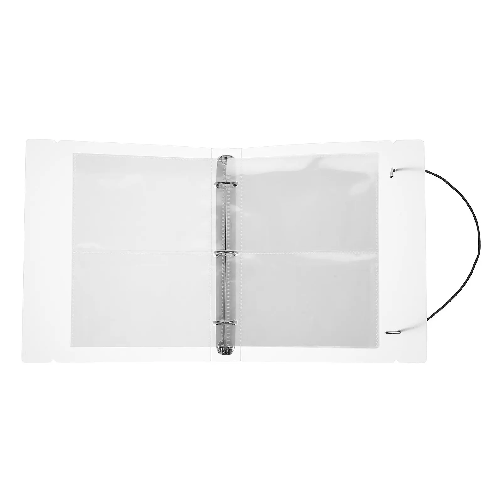 Index Card Holder Binder Clear Plastic 0.35x0.51 Postcard Organizer 40 Sleeves Recipe Binder Kitchen Cards Holder Flashcard
