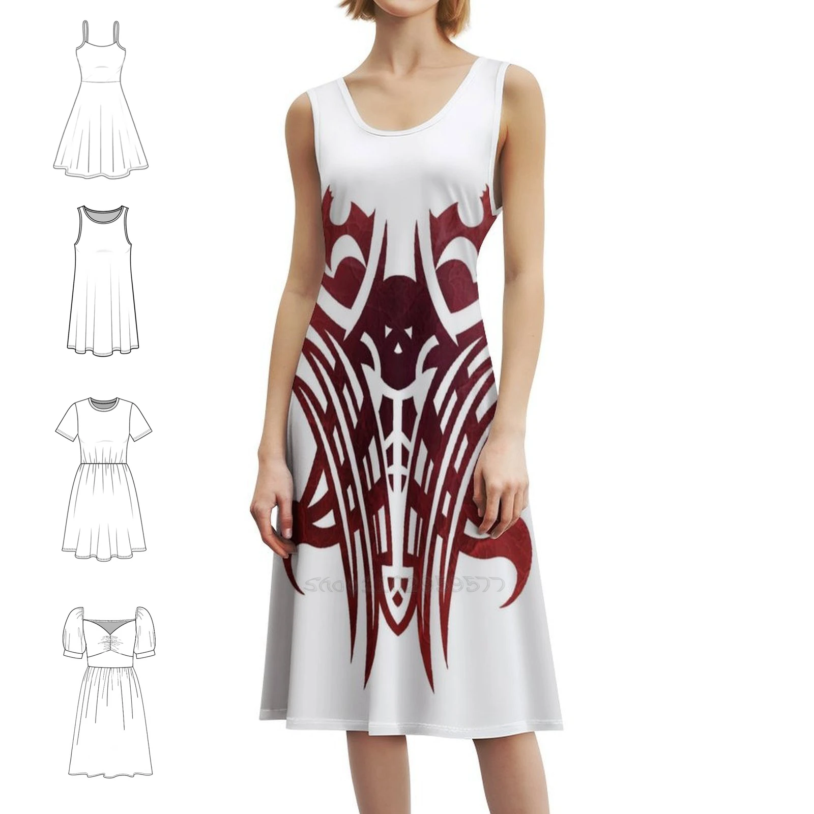 

Emet-Selch'S Glyph платье в корейском стиле для женщин Элегантное повседневное платье для вечеринки или повседневной носки Ffxiv Ffxiv Shadowbringers женское