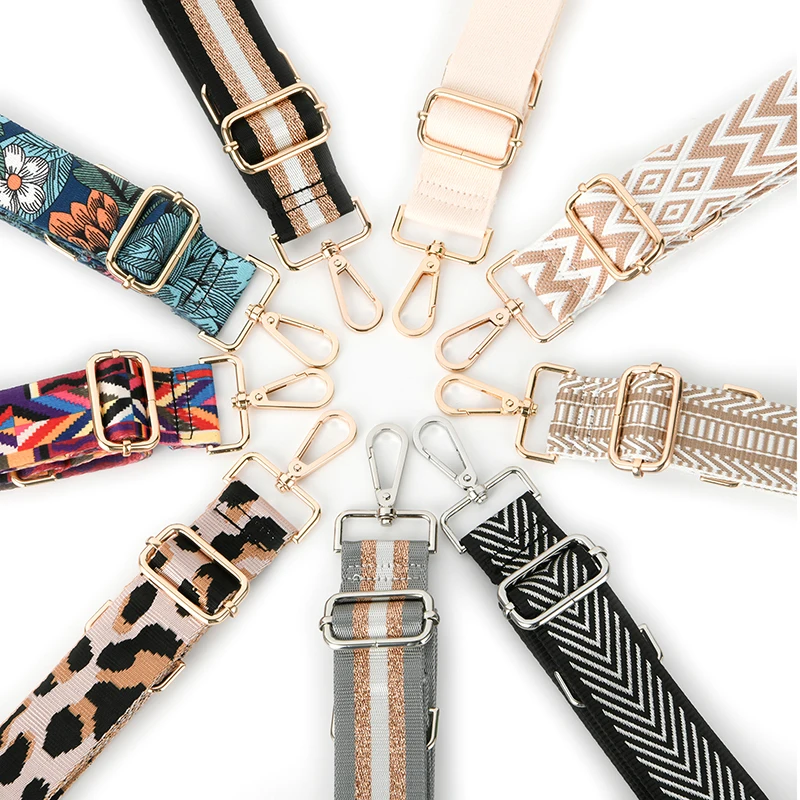 Nylon/Bawełna Torba Pasek Kobiety Kolorowe Paski do Crossbody Messenger Torba Na Ramię Akcesoria Regulowane Paski Torebka Paski